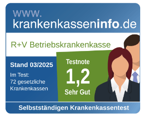 r-u-v-betriebskrankenkasse_selbststaendige Testergebnis 1,2 für Selbstständige